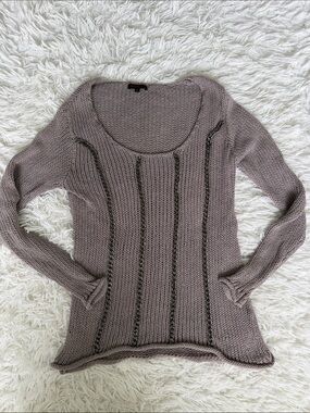 Bask Atelier Linen Blend Sweater with Chains Size XS